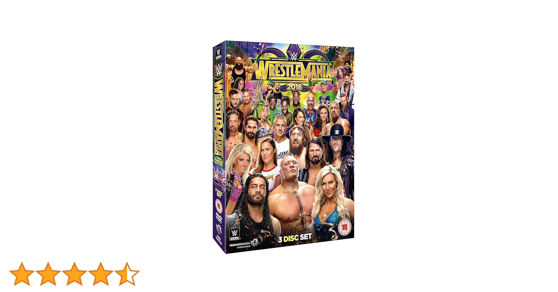 Wwe: Wrestlemania 34 [DVD]: Amazon.co.uk: John Cena, Ronda Rousey